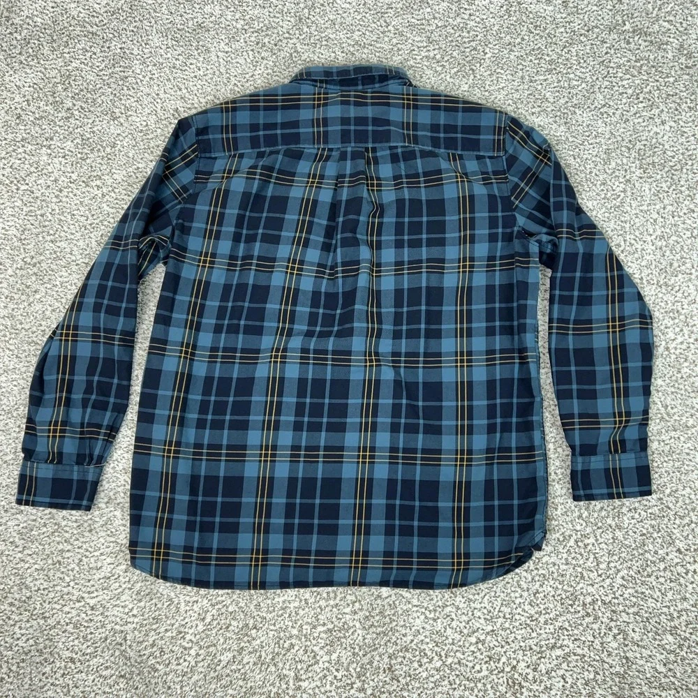 The North Face Shirt Mens XL Blue Plaid Long Sleeve Button Hiking Casual Outdoor